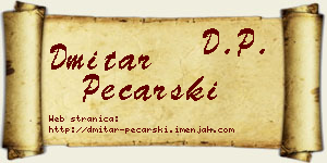 Dmitar Pecarski vizit kartica